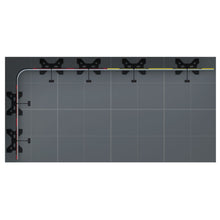 Load image into Gallery viewer, Twist2 Modular Display Stands - L Shape - 4m x 2m - Top View