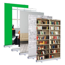 Load image into Gallery viewer, Home Office Zoom Backdrop Banner