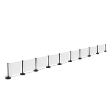 Load image into Gallery viewer, 10 Posts - 9 Graphics - Custom Branded Café Banner  - Black
