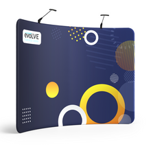 Load image into Gallery viewer, Evolve Curved Fabric Pop Up - 3m
