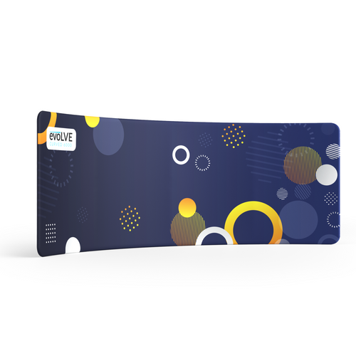 Evolve Curved Fabric Pop Up - 6m - Frame & Graphics Only