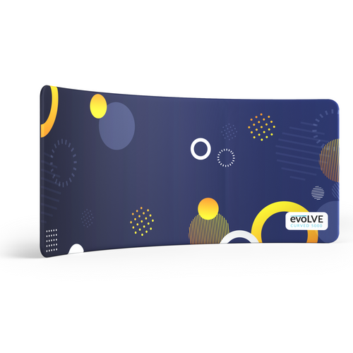 Evolve Curved Fabric Pop Up - 5m - Frame & Graphics Only