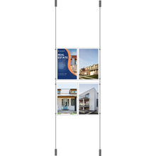Load image into Gallery viewer, 2 Double A4 Portrait Cable Display Kit

