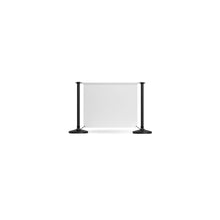 Load image into Gallery viewer, 2 Posts - 1 Graphics - Custom Branded Café Banner  - Black
