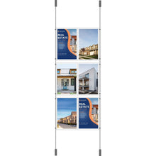 Load image into Gallery viewer, 3 Double A4 Portrait Cable Display Kit
