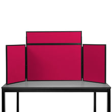 Load image into Gallery viewer, DisplayPro Junior Desktop Display Board - Black Frame - Wine Red Fabric
