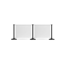 Load image into Gallery viewer, 3 Posts - 2 Graphics - Custom Branded Café Banner  - Black
