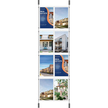 Load image into Gallery viewer, 4 Double A4 Portrait Cable Display Kit
