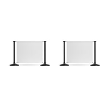 Load image into Gallery viewer, 4 Posts - 2 Graphics - Custom Branded Café Banner  - Black
