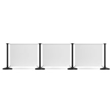 Load image into Gallery viewer, 4 Posts - 3 Graphics - Custom Branded Café Banner  - Black_graphics_1
