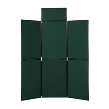 Load image into Gallery viewer, DisplayPro 6 Panel Display Board - Black Frame - Bottle Green Fabric
