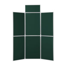 Load image into Gallery viewer, DisplayPro 6 Panel Display Board - Grey Frame - Bottle Green Fabric
