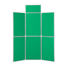 Load image into Gallery viewer, DisplayPro 6 Panel Display Board - Grey Frame - Green Fabric
