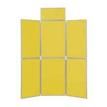 Load image into Gallery viewer, DisplayPro 6 Panel Display Board - Grey Frame - Yellow Fabric
