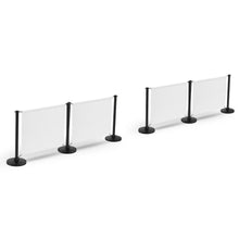 Load image into Gallery viewer, 6 Posts - 4 Graphics - Custom Branded Café Banner  - Black
