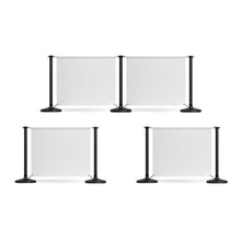 Load image into Gallery viewer, 7 Posts - 4 Graphics - Custom Branded Café Banner  - Black
