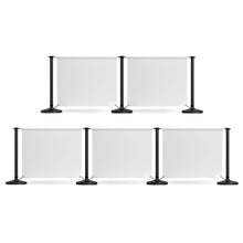 Load image into Gallery viewer, 7 Posts - 5 Graphics - Custom Branded Café Banner  - Black
