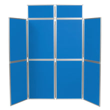Load image into Gallery viewer, DisplayPro Aluminium - 8 Panel Freestanding Display - Blueberry Fabric
