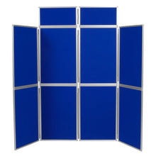 Load image into Gallery viewer, DisplayPro Aluminium - 8 Panel Freestanding Display - Royal Blue Fabric
