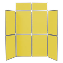 Load image into Gallery viewer, DisplayPro Aluminium - 8 Panel Freestanding Display - Yellow Fabric
