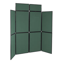 Load image into Gallery viewer, DisplayPro 8 Panel Display Board - Black Frame - Bottle Green Fabric
