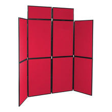 Load image into Gallery viewer, DisplayPro 8 Panel Display Board - Black Frame - Red Fabric
