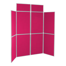 Load image into Gallery viewer, DisplayPro 8 Panel Display Board - Grey Frame - Wine Red Fabric
