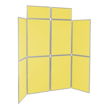 Load image into Gallery viewer, DisplayPro 8 Panel Display Board - Grey Frame - Yellow Fabric
