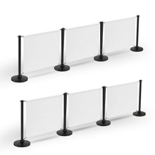 Load image into Gallery viewer, 8 Posts - 6 Graphics - Custom Branded Café Banner  - Black
