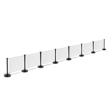 Load image into Gallery viewer, 8 Posts - 7 Graphics - Custom Branded Café Banner  - Black
