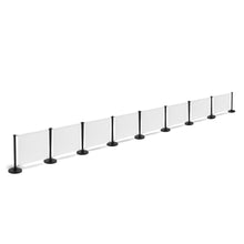 Load image into Gallery viewer, 9 Posts - 8 Graphics - Custom Branded Café Banner  - Black
