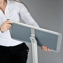 Load image into Gallery viewer, Sentry Poster Display Stand – A4 &amp; A3 Indoor Snap Frame Sign Holder
