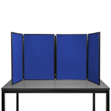 Load image into Gallery viewer, Blue 4 Panel display panel folding Senior Plus black
