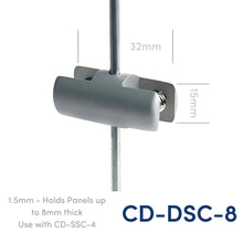 Load image into Gallery viewer, Single Sided Cable Display Clamp for 4mm Panels | CD-DSC-4
