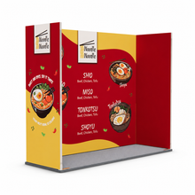 Load image into Gallery viewer, QwikFRAME - Seamless Fabric Modular Stand - 3x1 U-Shape
