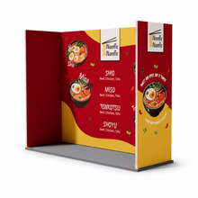 Load image into Gallery viewer, QwikFRAME - Seamless Fabric Modular Stand - 3x1 U-Shape
