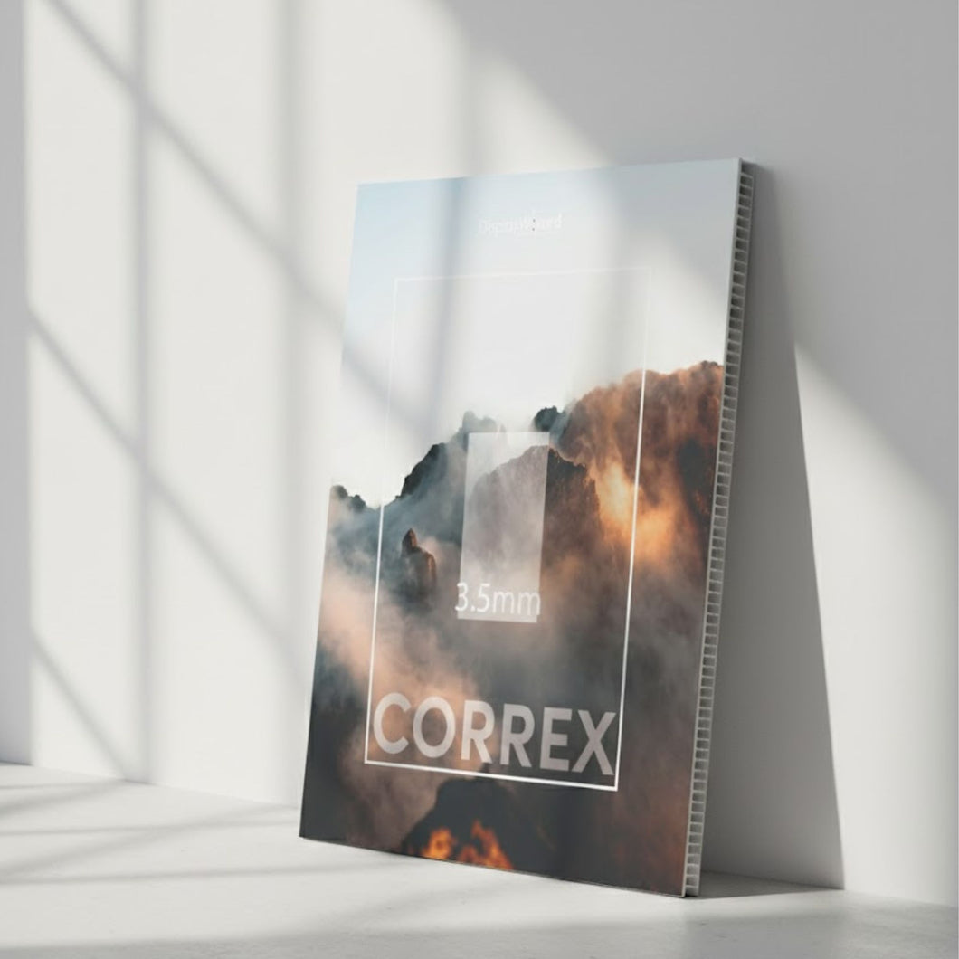 Custom Correx Board Printing - Straight Cut - 3.5mm