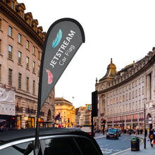 Load image into Gallery viewer, Custom Printed Car Window Flag - Teardrop
