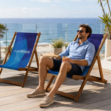 Load image into Gallery viewer, Man sitting on a Deckchair
