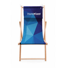 Load image into Gallery viewer, Custom Printed Deckchair Pine with Pillow
