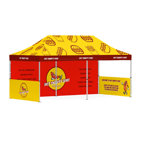 Custom Printed Gazebo 3x6 - 2HW 1FW