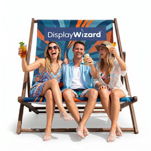 Load image into Gallery viewer, Custom Printed Giant Deckchair With People
