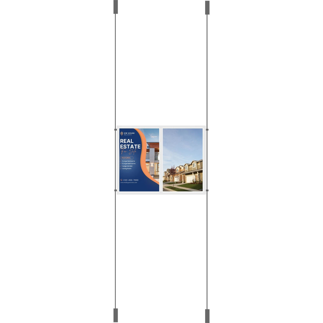 Double A4 Portrait Cable Display Kit