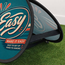 Load image into Gallery viewer,  Easy Oval Pop Out Banners - Example 
