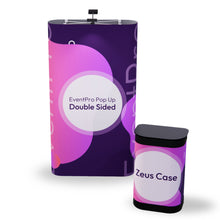 Load image into Gallery viewer, EventPro Double Sided Pop Up Stand - 3x1 - Straight With Zeus Case
