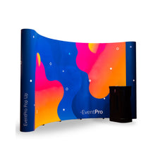 Load image into Gallery viewer, EventPro Pop Up Display Stand - 3x5 - Curved With Hardware Counter

