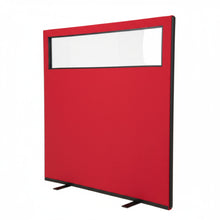 Load image into Gallery viewer, Glazed Office Screen -1200mm by  1200mm - Red Side
