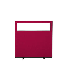 Load image into Gallery viewer, Glazed Office Screen -1200mm by  1200mm - Wine Red
