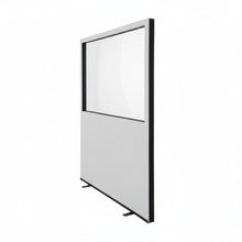 Load image into Gallery viewer, Glazed Office Screen -1200mm by  1500mm - Grey Side View
