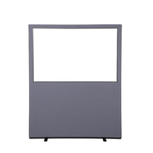 Load image into Gallery viewer, Glazed Office Screen -1200mm by  1500mm - GunMetal Grey
